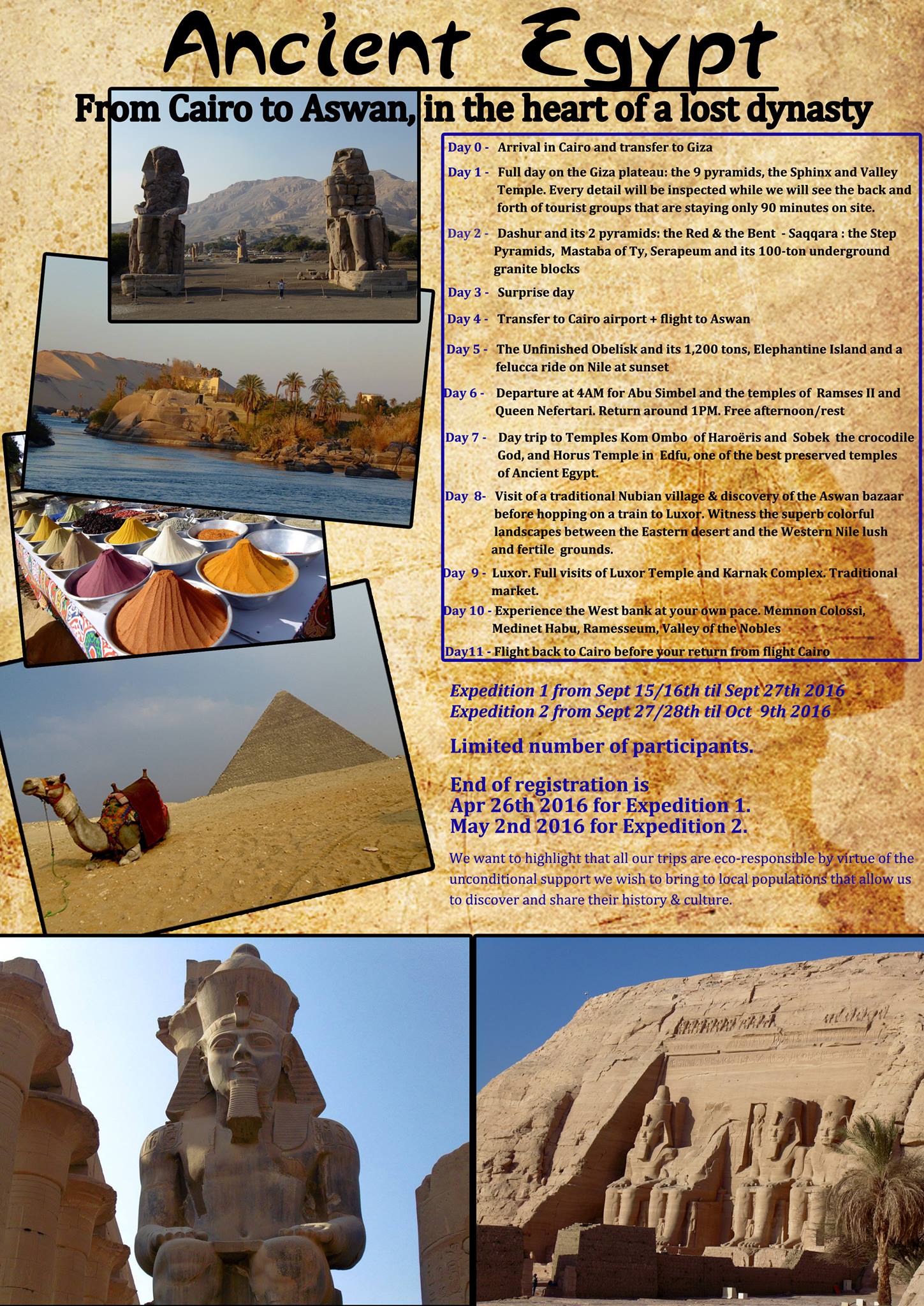 Ancient Egypt Tour – Join a fantastic life-size field investigation ...